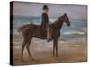 A Rider on the Shore-Max Liebermann-Stretched Canvas