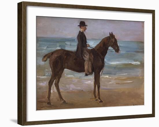 A Rider on the Shore-Max Liebermann-Framed Giclee Print