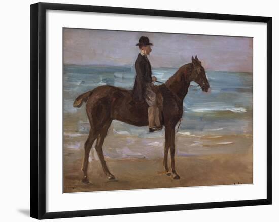 A Rider on the Shore-Max Liebermann-Framed Giclee Print