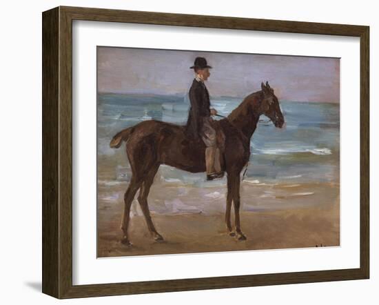 A Rider on the Shore-Max Liebermann-Framed Giclee Print