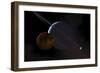 A Ringed Gas Giant Exoplanet with Moons-Stocktrek Images-Framed Art Print