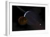 A Ringed Gas Giant Exoplanet with Moons-Stocktrek Images-Framed Art Print