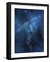 A Ringed Planet Orbits Near a Beautiful Nebula in Space-Stocktrek Images-Framed Photographic Print