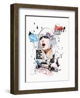 A Riot in Every Breath-Mydeadpony-Framed Art Print