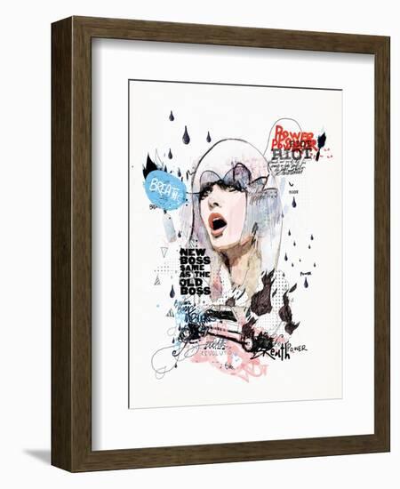 A Riot in Every Breath-Mydeadpony-Framed Art Print