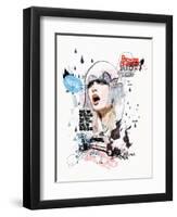 A Riot in Every Breath-Mydeadpony-Framed Art Print