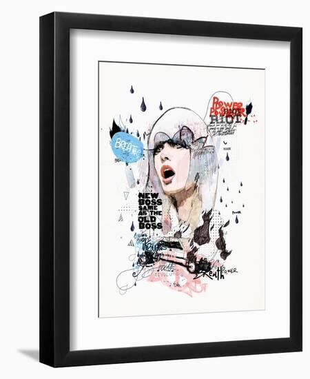 A Riot in Every Breath-Mydeadpony-Framed Art Print