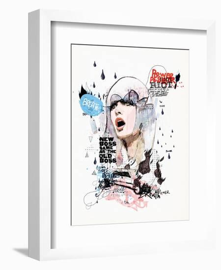 A Riot in Every Breath-Mydeadpony-Framed Art Print