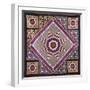 A Rising Star Design Coverlet, Probably Philadelphia, Pieced and Quilted Silk, 1880, 1890-null-Framed Giclee Print