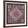 A Rising Star Design Coverlet, Probably Philadelphia, Pieced and Quilted Silk, 1880, 1890-null-Framed Giclee Print