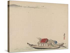 A River Boat-Shibata Zeshin-Stretched Canvas