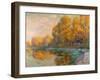 A River in Autumn, 1909-Gustave Loiseau-Framed Giclee Print