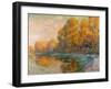 A River in Autumn, 1909-Gustave Loiseau-Framed Giclee Print