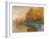 A River in Autumn, 1909-Gustave Loiseau-Framed Giclee Print