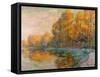 A River in Autumn, 1909-Gustave Loiseau-Framed Stretched Canvas