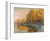 A River in Autumn, 1909-Gustave Loiseau-Framed Premium Giclee Print