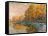 A River in Autumn, 1909-Gustave Loiseau-Framed Stretched Canvas