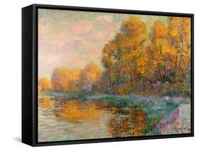 A River in Autumn, 1909-Gustave Loiseau-Framed Stretched Canvas
