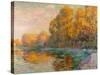 A River in Autumn, 1909-Gustave Loiseau-Stretched Canvas