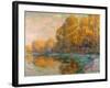 A River in Autumn, 1909-Gustave Loiseau-Framed Giclee Print