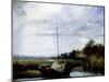 A River in Normandy, 1824-25 (Oil on Canvas)-Richard Parkes Bonington-Mounted Giclee Print