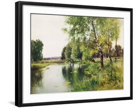 A River Landscape in Summer-Ernest Parton-Framed Giclee Print