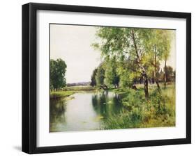 A River Landscape in Summer-Ernest Parton-Framed Giclee Print