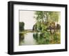 A River Landscape in Summer-Ernest Parton-Framed Giclee Print