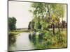 A River Landscape in Summer-Ernest Parton-Mounted Giclee Print