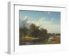 A River Landscape, Westphalia, 1855-Albert Bierstadt-Framed Giclee Print