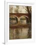 A River Landscape with a Bridge-Fritz Thaulow-Framed Giclee Print