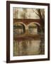 A River Landscape with a Bridge-Fritz Thaulow-Framed Giclee Print