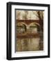 A River Landscape with a Bridge-Fritz Thaulow-Framed Giclee Print