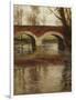 A River Landscape with a Bridge-Fritz Thaulow-Framed Giclee Print