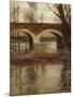 A River Landscape with a Bridge-Fritz Thaulow-Mounted Giclee Print
