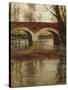 A River Landscape with a Bridge-Fritz Thaulow-Stretched Canvas