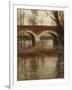 A River Landscape with a Bridge-Fritz Thaulow-Framed Giclee Print