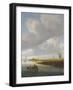 A River Landscape with Figures in a Rowing Boat-Salomon van Ruisdael-Framed Giclee Print