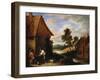 A River Landscape with Peasants Outside a Tavern-Jean B?raud-Framed Giclee Print