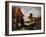 A River Landscape with Peasants Outside a Tavern-Jean B?raud-Framed Giclee Print