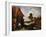 A River Landscape with Peasants Outside a Tavern-Jean B?raud-Framed Giclee Print