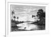 A River Scene in Venezuela, 1877-null-Framed Giclee Print