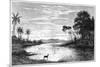 A River Scene in Venezuela, 1877-null-Mounted Giclee Print