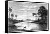 A River Scene in Venezuela, 1877-null-Framed Stretched Canvas