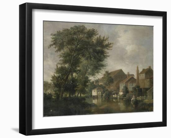 A River Scene, Possibly at Norwich, C.1817-John Crome-Framed Giclee Print