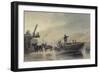 A River Scene-Luke Clennell-Framed Giclee Print