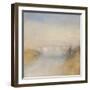 A River Seen from a Hill-J. M. W. Turner-Framed Giclee Print