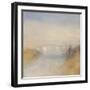 A River Seen from a Hill-J. M. W. Turner-Framed Giclee Print