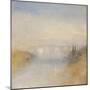 A River Seen from a Hill-J. M. W. Turner-Mounted Giclee Print
