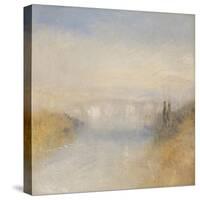 A River Seen from a Hill-J. M. W. Turner-Stretched Canvas